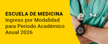 Escuela de Medicina: Ingreso por Modalidad para Periodo Acadmico Anual 2026